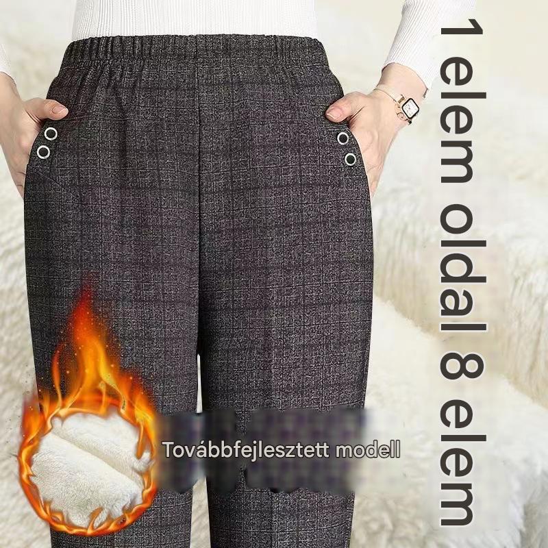 đđ„ă45-90 KGă Ćszi Ă©s tĂ©li Ășj nĆi plĂŒss egyenes szabĂĄsĂș lezser nadrĂĄg, magas derekĂș