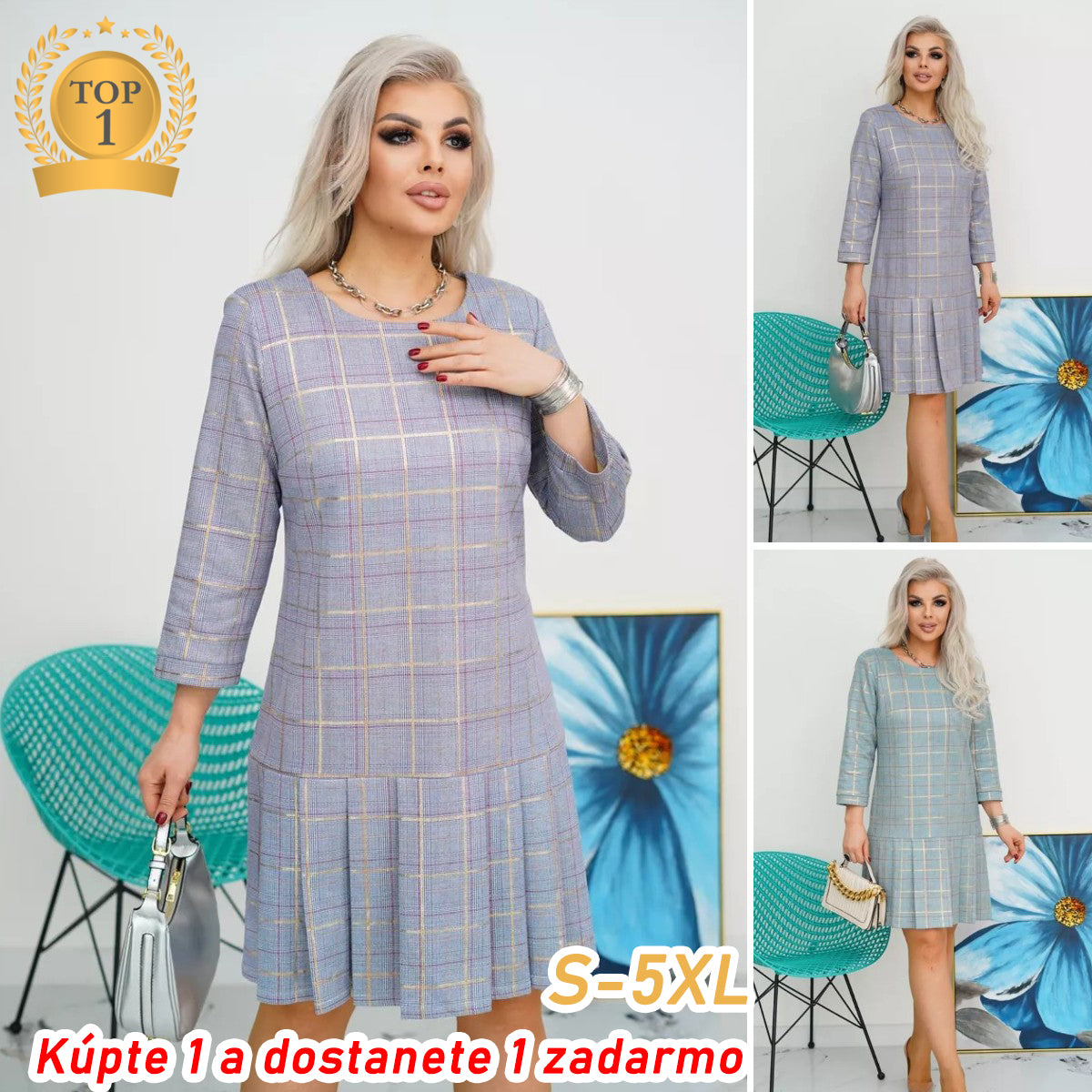 💜💚【S-5XL】Kiváló minőségű divatos ruha
