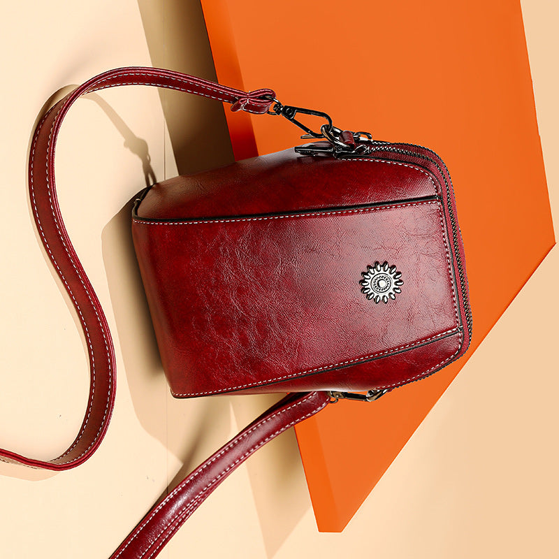 【🔥Vásároljon egyet egy ingyenes】✨Mini Crossbody táska puha bőrből