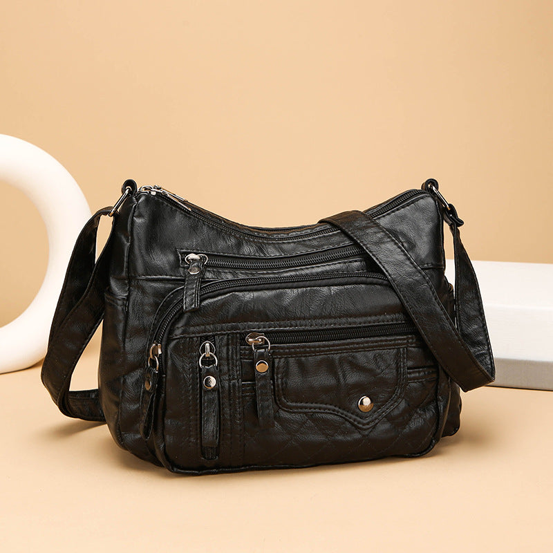 🔥2024 Új, nagy kapacitású puha bőr válltáska/crossbody táska