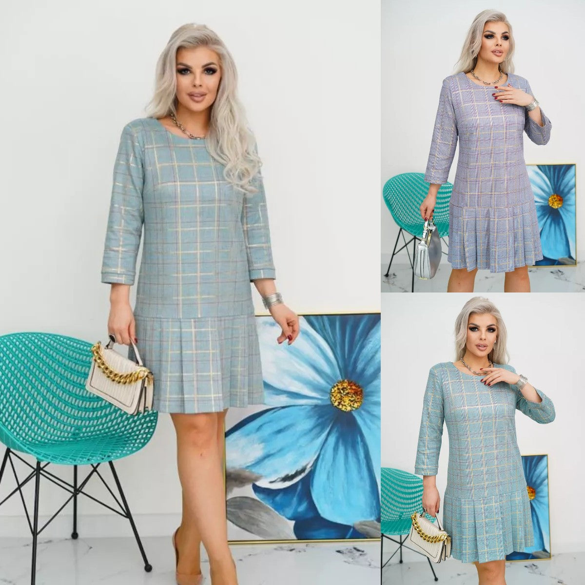 💜💚【S-5XL】Kiváló minőségű divatos ruha