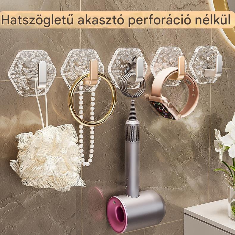 đ„đă10 darabăFĂșrĂĄs NĂ©lkĂŒli HexagonĂĄlis AkasztĂł. đ ElegĂĄns Design JĂ©ghegy TextĂșrĂĄval â KönnyƱ FelhelyezĂ©s, ErĆs TĂĄmogatĂĄs, Nyomok NĂ©lkĂŒl đ