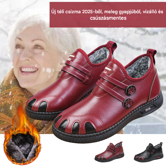 đ„đ„ă36-41ă2025-ös Ășj tĂ©li csizma, meleg gyapjĂș, vĂzĂĄllĂł Ă©s csĂșszĂĄsmentes