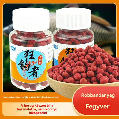 【5 palack 9800 Ft】🔥Friss állati fehérje csali részecskék lusta horgász csali【3 sticle de granule mari + 2 sticle de granule mici】