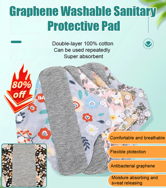 🥰【10 darab 】Pad antibacterian lavabil din bumbac grafen
