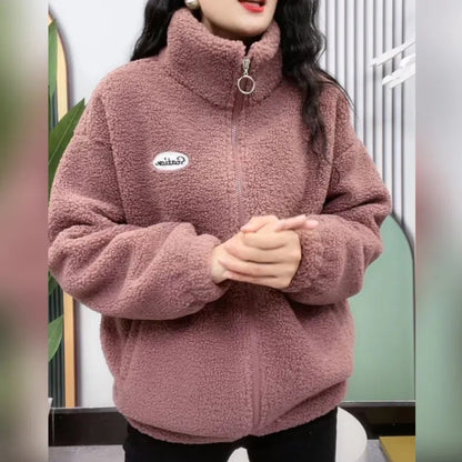 🔥【M-4XL】🐏 Téli polár ruházat, pamutkabát, vastag báránygyapjú kabát, meleg kabát