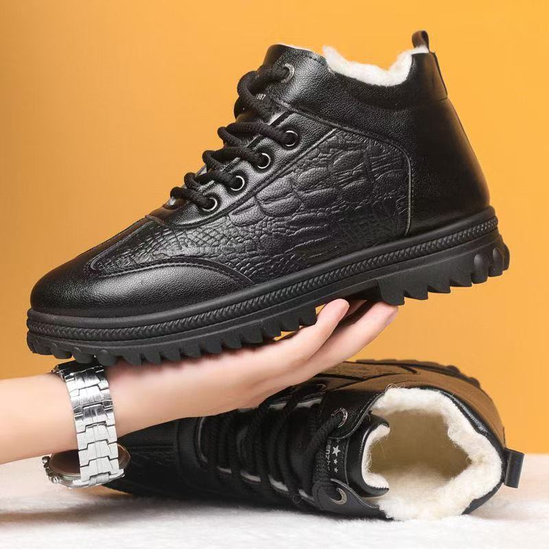 【39-44】🔥Férfi téli pamutcipő, polár béléssel és vastagítással, üzleti és hétköznapi használatra