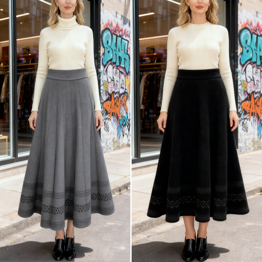 🔥🔥Fekete pénteki különleges ajánlatok🔥🔥💃【S-3XL】Vastagított gyapjúszoknya, 2025 őszi-téli kollekció