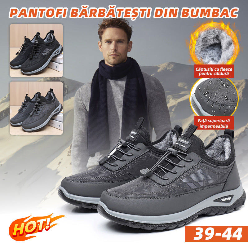 【39-44】👟Téli férfi meleg, bélelt cipő középkorúaknak｜Vízálló, csúszásmentes és kényelmes séta- és sportcipő