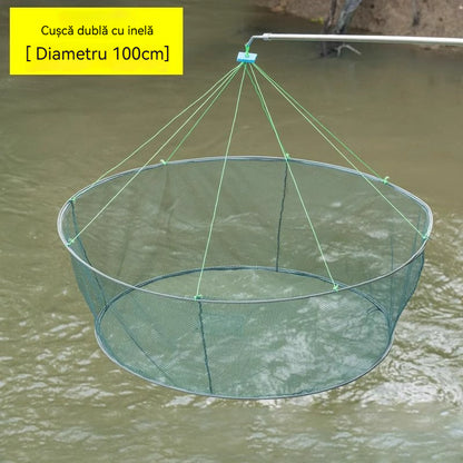 🎣 Kültéri összecsukható halászháló homár háló homár háló fogás sárkány hal kézi dobott háló