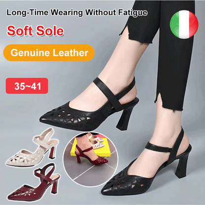 💥49% Off🔥【35-41】Kényelmes monokróm magas sarkú cipő hegyes orrú cipővel