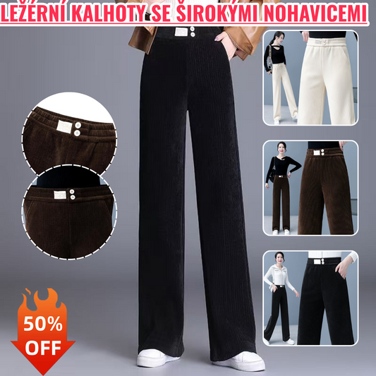 ❄️Divatos, sokoldalú, laza, karcsúsított, bő szárú nadrág 2025 őszre és télre