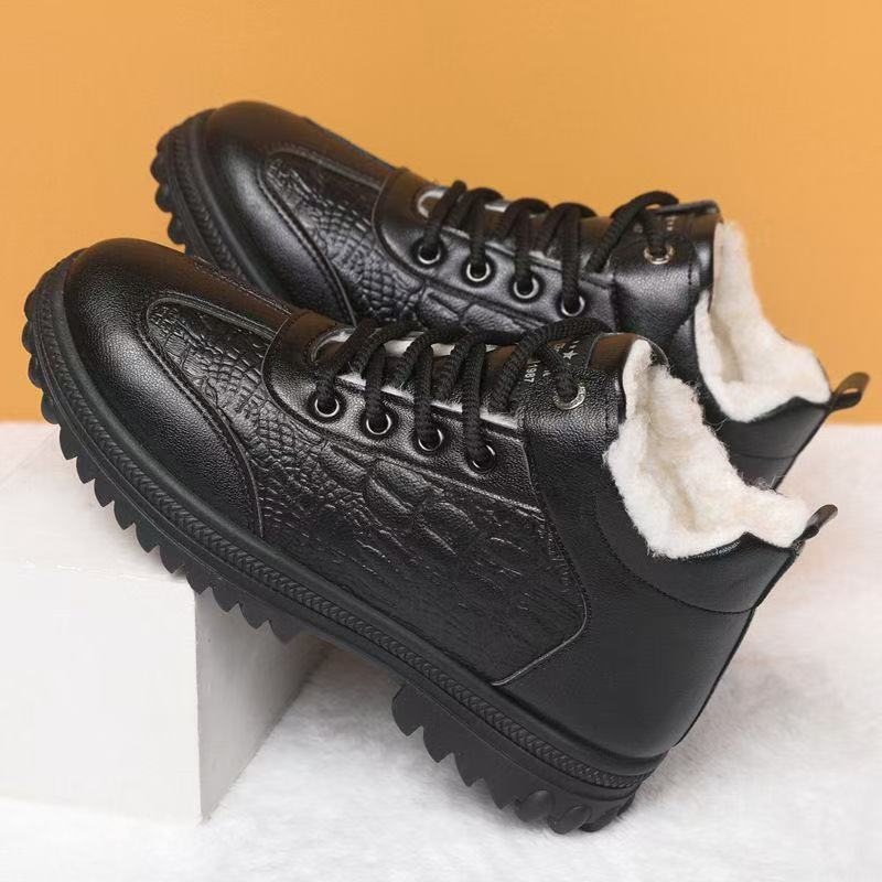 【39-44】🔥Férfi téli pamutcipő, polár béléssel és vastagítással, üzleti és hétköznapi használatra