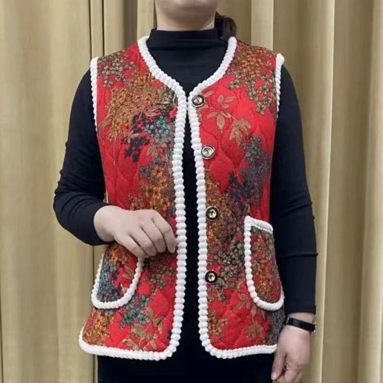 🌈【XL-5XL】2025 új őszi-téli női mellény, kardigán kabát, bársony és vastagabb