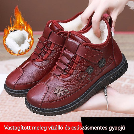 😍【36-42】✨2025 Téli csizmák édesanyáknak – puha talpú, csúszásmentes, extra meleg és plüssbéléssel ellátott ❄️👢‼️【Javasoljuk, hogy egy számmal nagyobbat válassz.】
