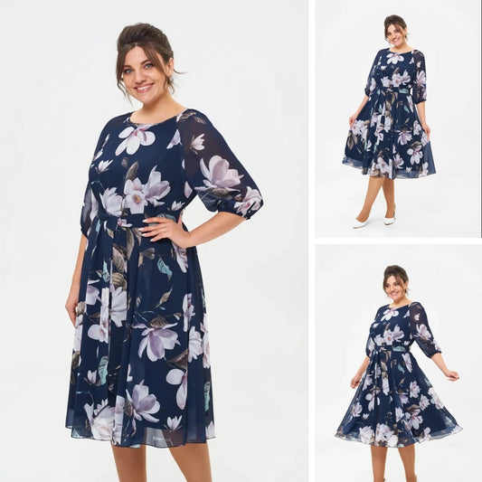 【🥇Legkeresettebb】💥👗【S-5XL】2025 tavaszi új nyomtatási ruha