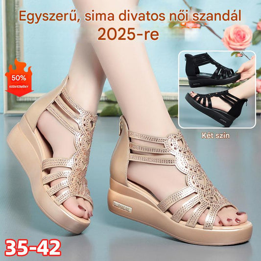 🔥【Vásároljon 1-et, kap 1-et ingyen】👡【35-40】2025 új, divatos egyszínű női szandál