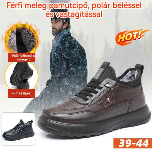 🔥Férfi téli cipő vastag béléssel és polár béléssel