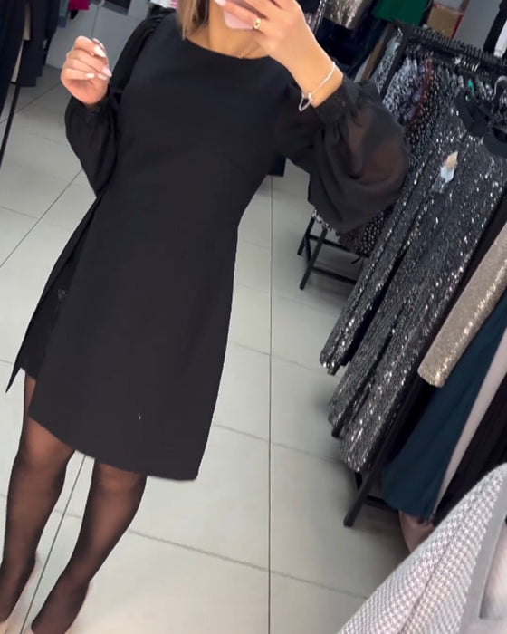 💟【S-5XL】Új, kerek nyakkivágású és álderekú vintage kétrészes ruhák 2025-ből