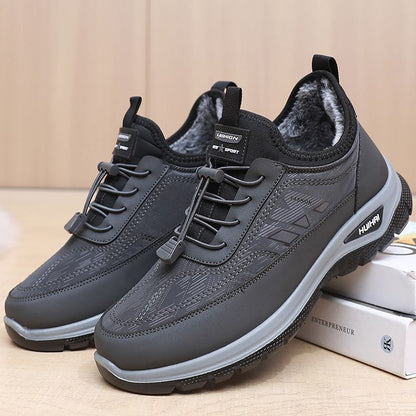 【39-44】👟Téli férfi meleg, bélelt cipő középkorúaknak｜Vízálló, csúszásmentes és kényelmes séta- és sportcipő